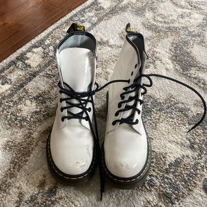 Dr martens white boots